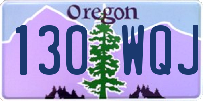OR license plate 130WQJ