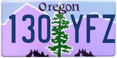 OR license plate 130YFZ