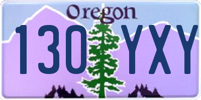 OR license plate 130YXY