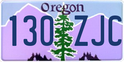 OR license plate 130ZJC