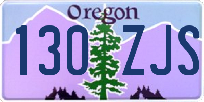 OR license plate 130ZJS