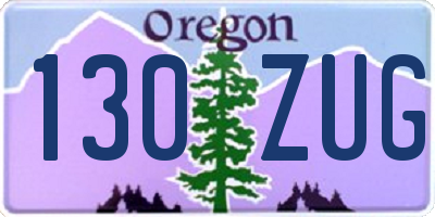 OR license plate 130ZUG