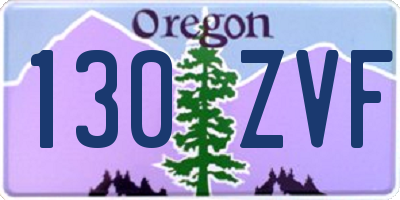 OR license plate 130ZVF