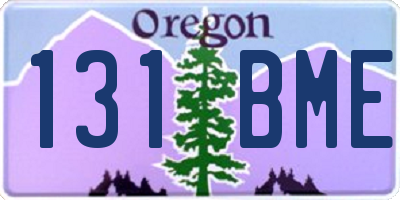 OR license plate 131BME