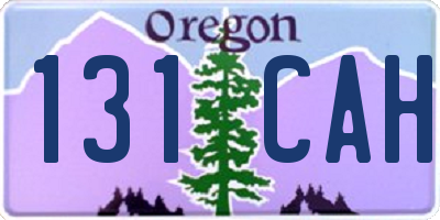 OR license plate 131CAH