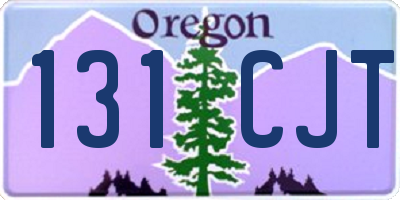OR license plate 131CJT
