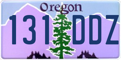 OR license plate 131DDZ