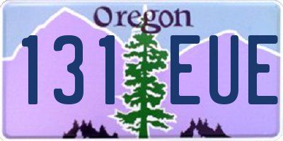 OR license plate 131EUE