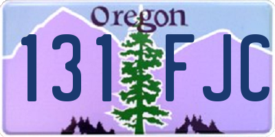 OR license plate 131FJC