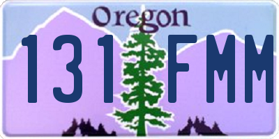 OR license plate 131FMM