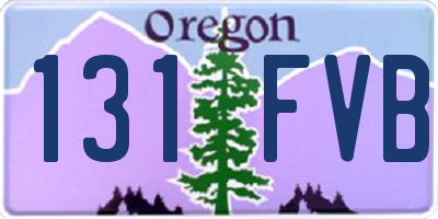 OR license plate 131FVB