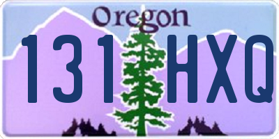 OR license plate 131HXQ