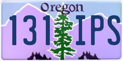 OR license plate 131IPS