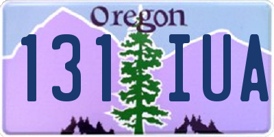 OR license plate 131IUA