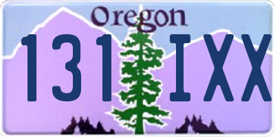 OR license plate 131IXX