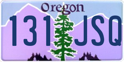 OR license plate 131JSQ