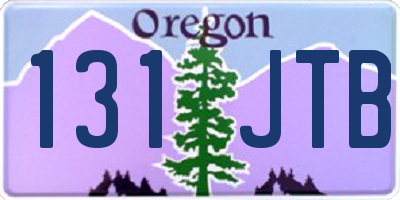 OR license plate 131JTB