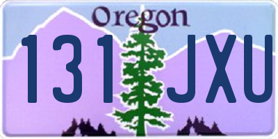 OR license plate 131JXU