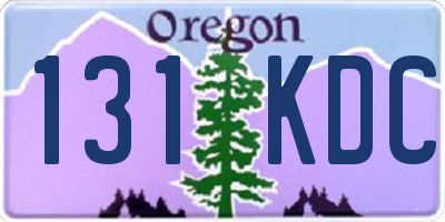 OR license plate 131KDC