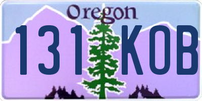 OR license plate 131KOB