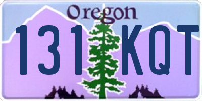 OR license plate 131KQT