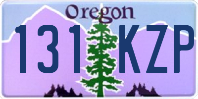 OR license plate 131KZP