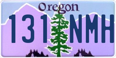 OR license plate 131NMH