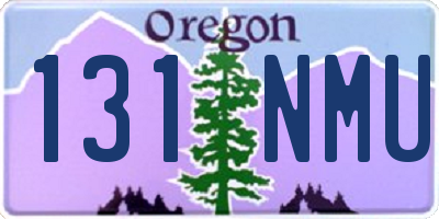 OR license plate 131NMU