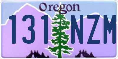 OR license plate 131NZM