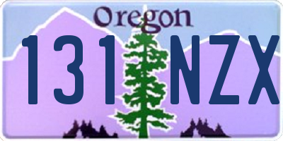 OR license plate 131NZX