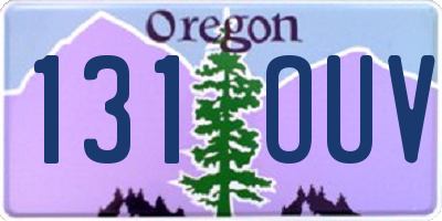 OR license plate 131OUV