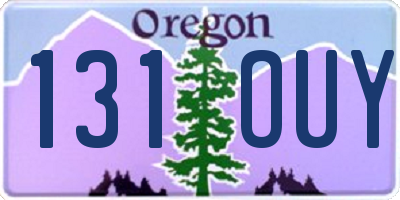 OR license plate 131OUY