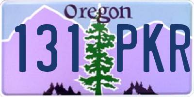 OR license plate 131PKR