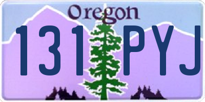 OR license plate 131PYJ