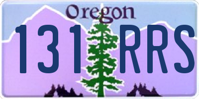 OR license plate 131RRS