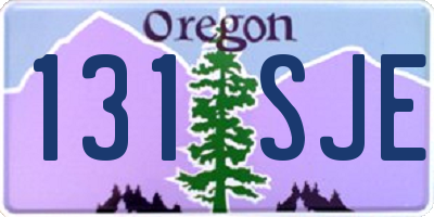 OR license plate 131SJE