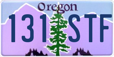 OR license plate 131STF