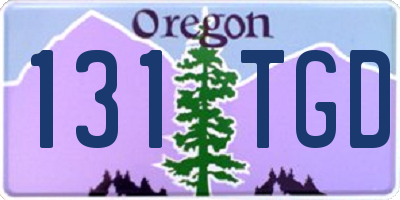 OR license plate 131TGD