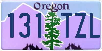 OR license plate 131TZL