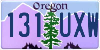 OR license plate 131UXW