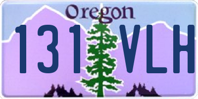 OR license plate 131VLH