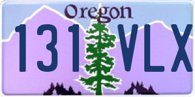 OR license plate 131VLX