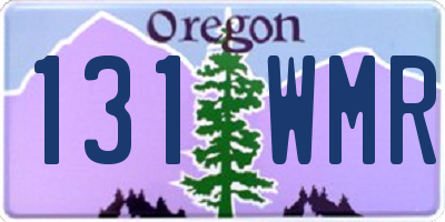 OR license plate 131WMR