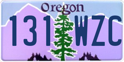 OR license plate 131WZC