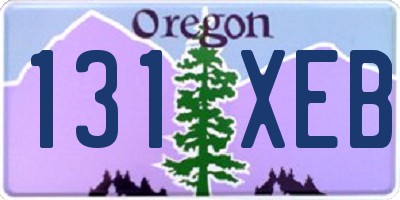 OR license plate 131XEB