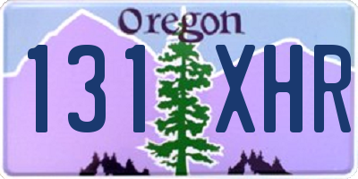 OR license plate 131XHR