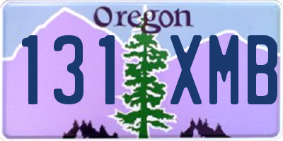 OR license plate 131XMB
