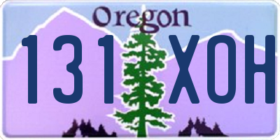 OR license plate 131XOH