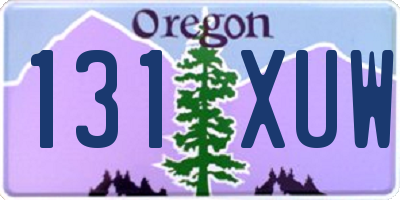 OR license plate 131XUW