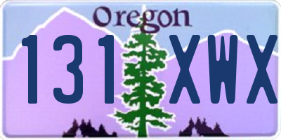 OR license plate 131XWX
